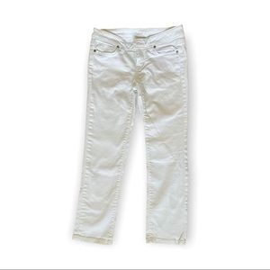 Ann Taylor White petite straight legged jeans